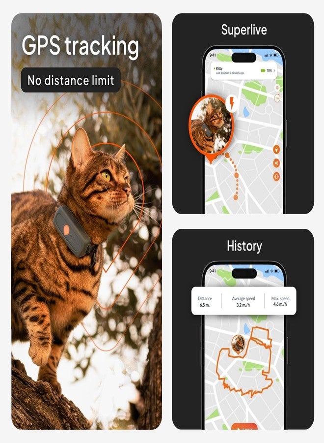 Weenect Cat XS - GPS Tracker for Cats | Real-time GPS Tracking | Smallest Model on the Market | Operates with a Subscription | Collar Included - Image 2