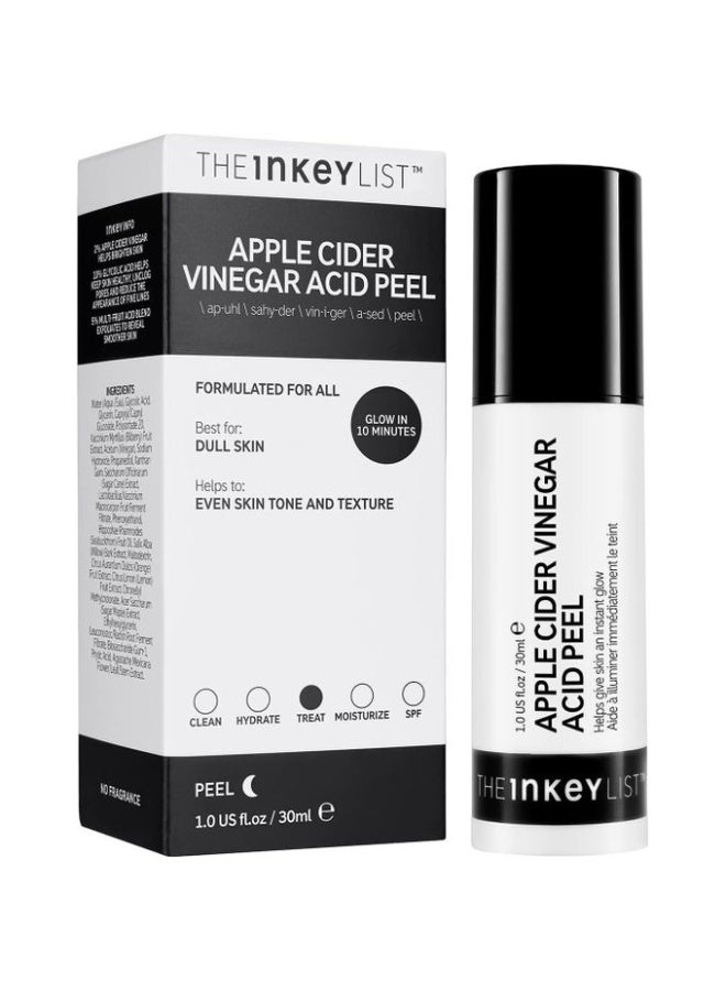 حمض خل التفاح بنسبة 2% من ذا انكي ليست يقشر توهج البشرة في 10 دقائق لتوحيد لون وملمسها 30 ملليلتر للجنسين لنوع جافة - Image 1