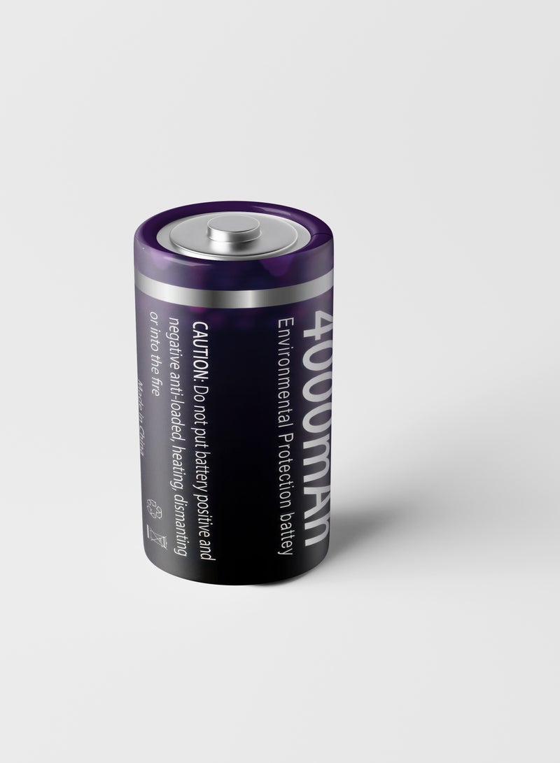 بيستون بطارية بستون قابلة لإعادة الشحن D 2 PCS 4000 mAh: بطاريات D قابلة لإعادة الشحن طويلة الأمد بسعة 4000 mAh عالية للأجهزة المختلفة. - Image 3