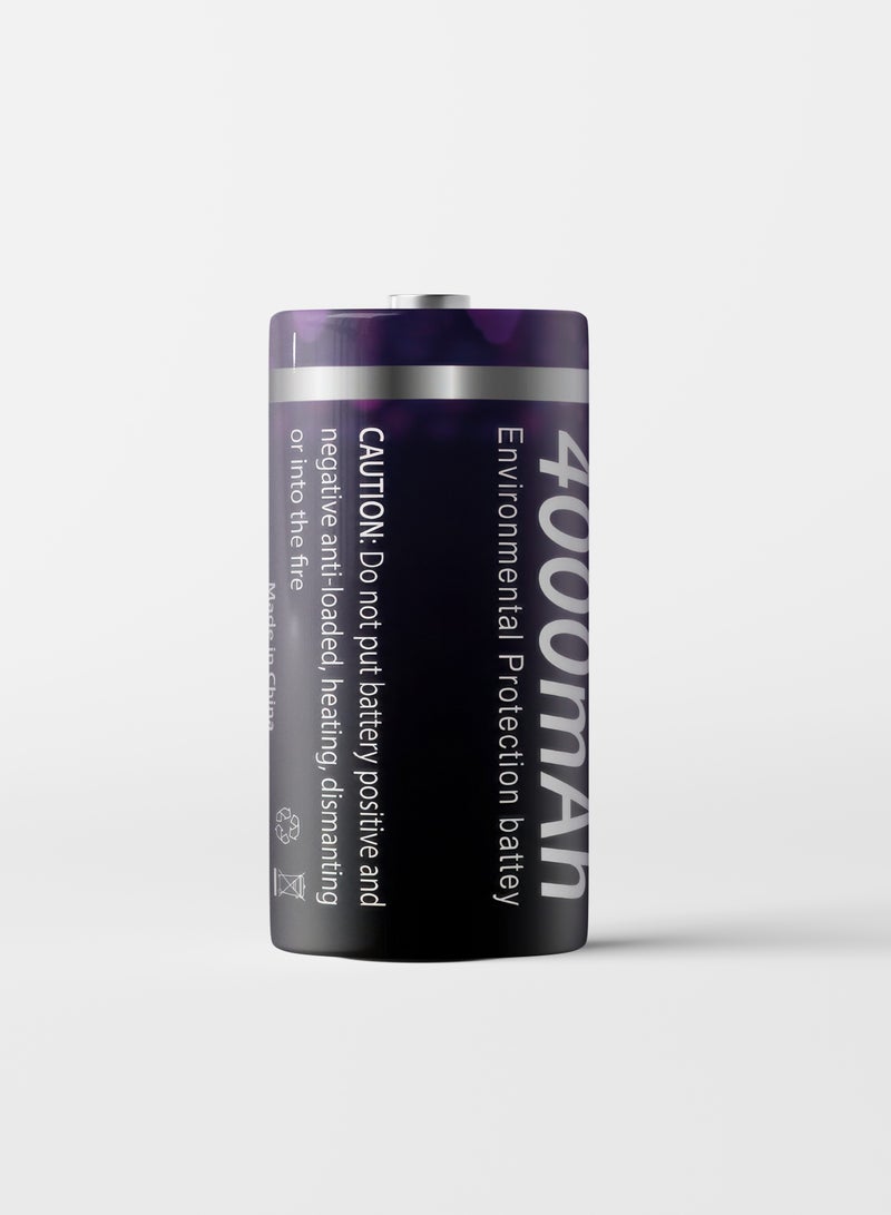 بيستون بطارية بستون قابلة لإعادة الشحن D 2 PCS 4000 mAh: بطاريات D قابلة لإعادة الشحن طويلة الأمد بسعة 4000 mAh عالية للأجهزة المختلفة. - Image 2