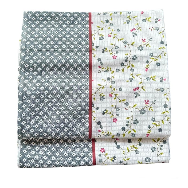Homescape 100 Cotton Summer TopsheetOdhne wali Chaddar Single Bed 300 TC Grey_Pack of 2 - Image 3
