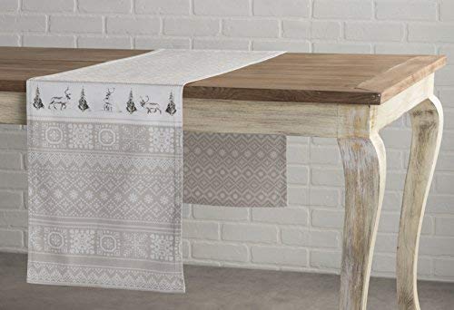 Maison d' Hermine Tablerunner 14.50""x108"" 100% Cotton Decorative Table Runners  Kitchen  Wedding  Restaurant & Camping  Cozy Christmas (Double Layer) - Thanksgiving/Christmas - Image 3