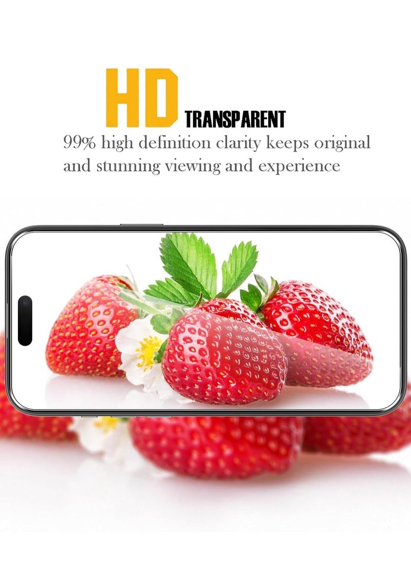 BORTONY iPhone 16 Pro Screen Protector 6.3” HD Clear iPhone 16 Pro Tempered Glass 9H Hardness Sensor Protection Full-Coverage Easy Installation  - Image 4