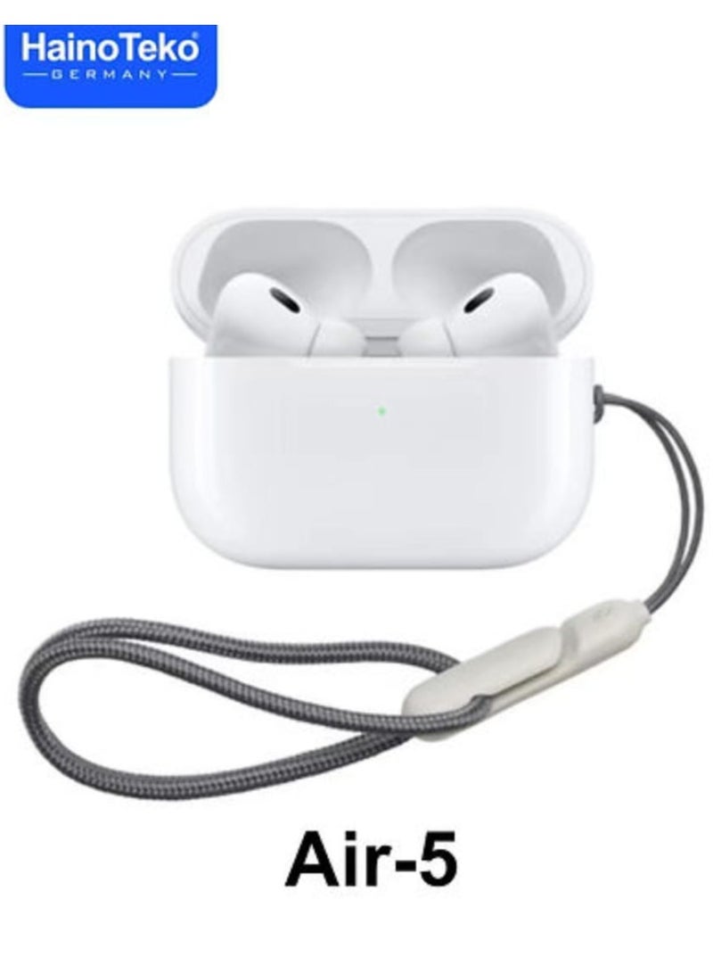 هينو تيكو سماعة أذن بلوتوث Air-5 مع حافظة من السيليكون وحبل تعليق - Image 2