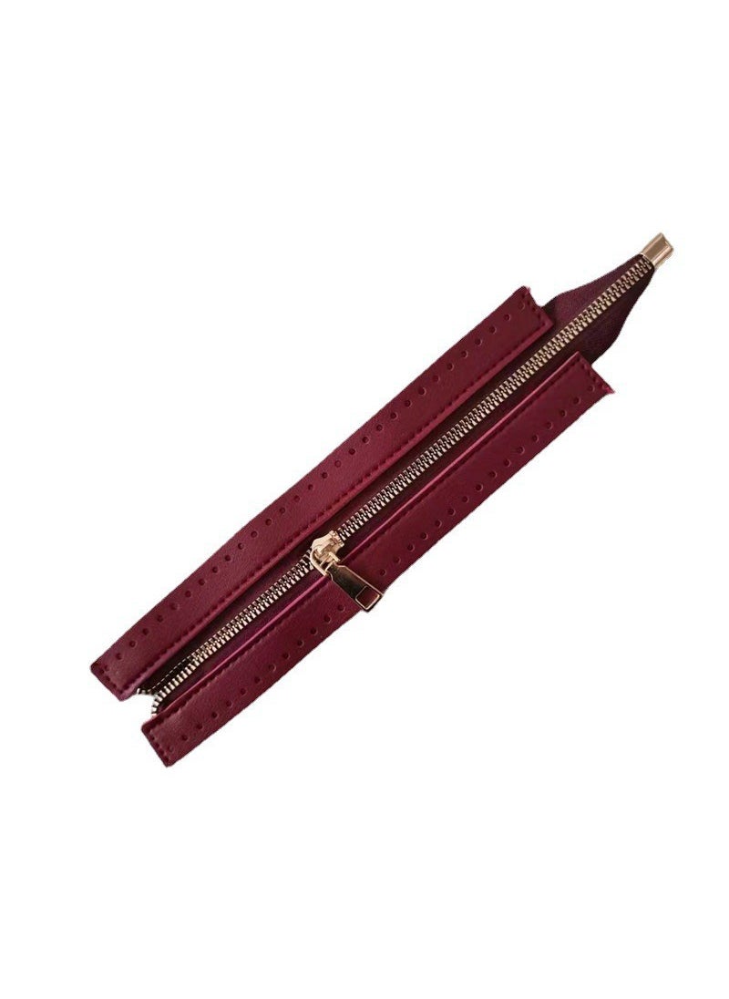 24cm PU Metal Zipper for DIY HandbagsBurgundy Burgundy - pzsku/ZFE0929E29ABD414BE2B5Z/45/_/1724427207/c5f304a7-4fb2-4b65-8060-99c105195501