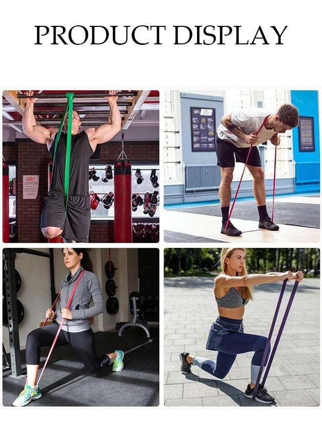 DUNISO 11 Pcs Resistance Bands，Pull Up Assistance Bands，Fitness Elastic Band,Adjustable And Replaceable, Suitable For Training, Therapy, Stretching Exercises, Yoga - Image 3