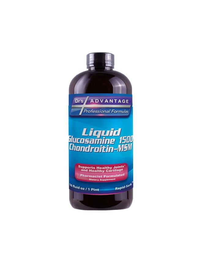 Dr's Advantage Liquid Glucosamine 1500- Chondroitin-MSM 16oz, Brown, DA867 - Image 1