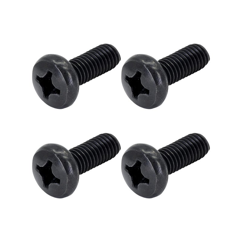 MAKERS BOLT Black License Plate Screws for Lexus Toyota and Honda Phillips Machine Pan Head 188 Stainless Steel M610 x 16 mm Bolt Pack of 4 - Image 3