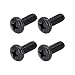 MAKERS BOLT Black License Plate Screws for Lexus Toyota and Honda Phillips Machine Pan Head 188 Stainless Steel M610 x 16 mm Bolt Pack of 4 - Image 2