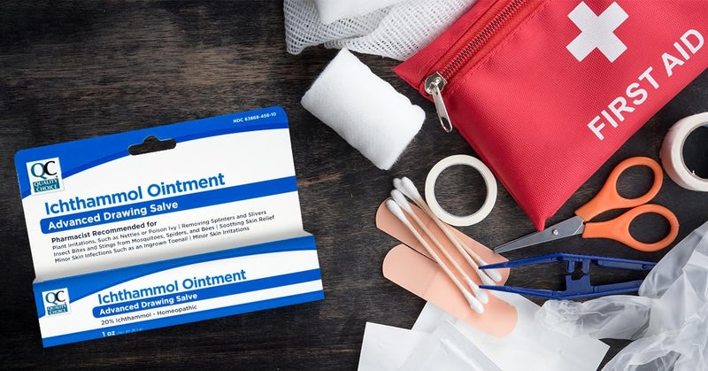 كوالتي تشويس Ichthammol Ointment 20%, Advanced Drawing Salve, Soothing Skin Relief for Plant Irritations, Splinter, Slivers, Acne, Boils, Ingrown Hairs  Nails,Bug Bites  Stings, 1oz Tube - Image 5