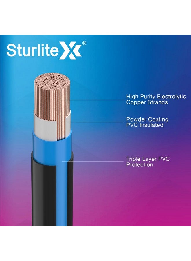 Sturlite Home Guard FR-LF 45 Meter Wire, (2.5 Sq.mm) PVC Insulated Pure Copper Wire| Multi-Strand, Fire Retardant and Anti Rodent Single Coil Flexible Cable (Black) - Image 4