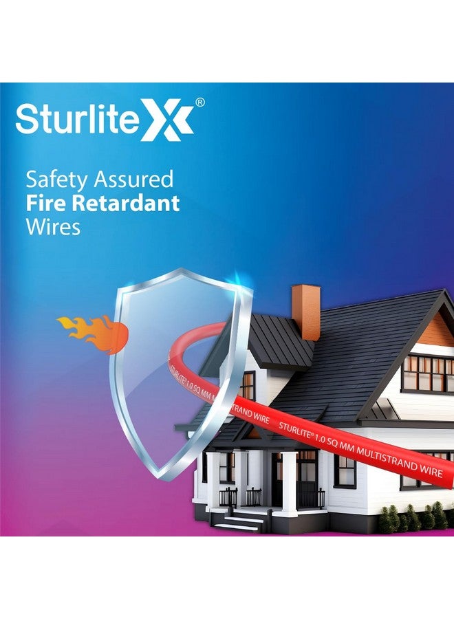 Sturlite Home Guard FR-LF 45 Meter Wire, (2.5 Sq.mm) PVC Insulated Pure Copper Wire| Multi-Strand, Fire Retardant and Anti Rodent Single Coil Flexible Cable (Black) - Image 5