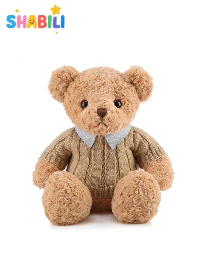 SHABILI Healing Plush 50cm Stuffed Teddy Bear, Unique Shaggy Plush Bear Made of Soft Premium Down Cotton, Cuddly Toy for Girls Women Boys and Baby for Birthday Gift and Bedroom and Nursery Decor (Brown) - Image 1