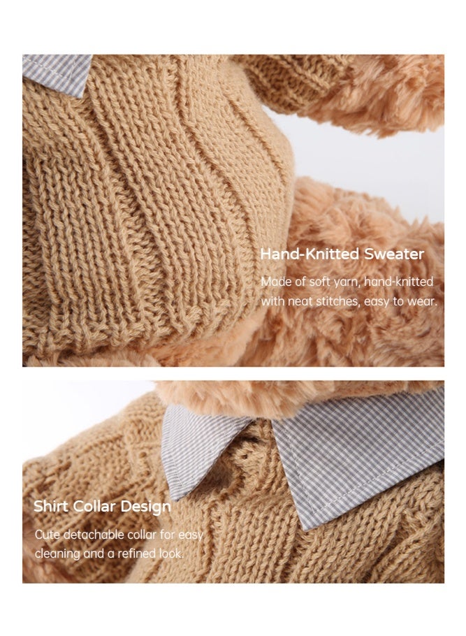 SHABILI Healing Plush 50cm Stuffed Teddy Bear, Unique Shaggy Plush Bear Made of Soft Premium Down Cotton, Cuddly Toy for Girls Women Boys and Baby for Birthday Gift and Bedroom and Nursery Decor (Brown) - Image 5