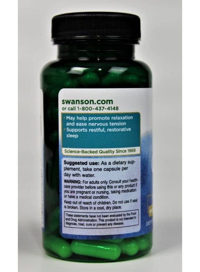 سوانسون Swanson GABA - مكمل الأحماض الأمينية لتعزيز الهدوء والاسترخاء لدعم النوم المريح - تركيبة عالية الفعالية لدعم مستويات التوتر الصحية - (100 كبسولة، 500 مجم لكل منها) عبوة من قطعتين - Image 5