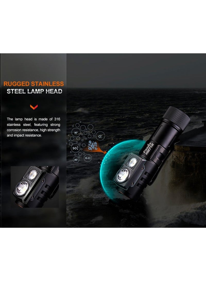 fenix - HM71R Compact and Lightweight Headlamp 2700 Lumens Rechargeable Water and Dust Resistant - Image 1