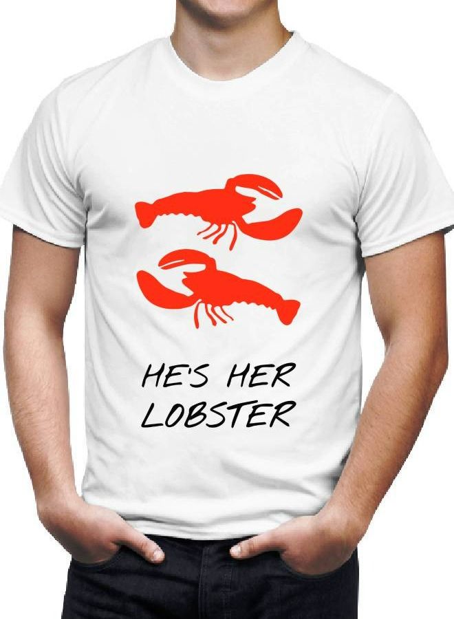 LIT Men's Printed T-Shirt He's Her Lobster - Image 2