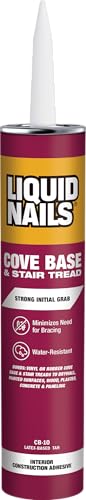 LIQUID NAILS CB-10 Cove Base and Stair Tread Adhesive (10-Ounce) - Image 1