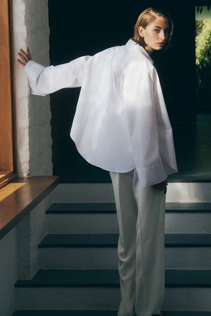 H&M Wide tailored trousers