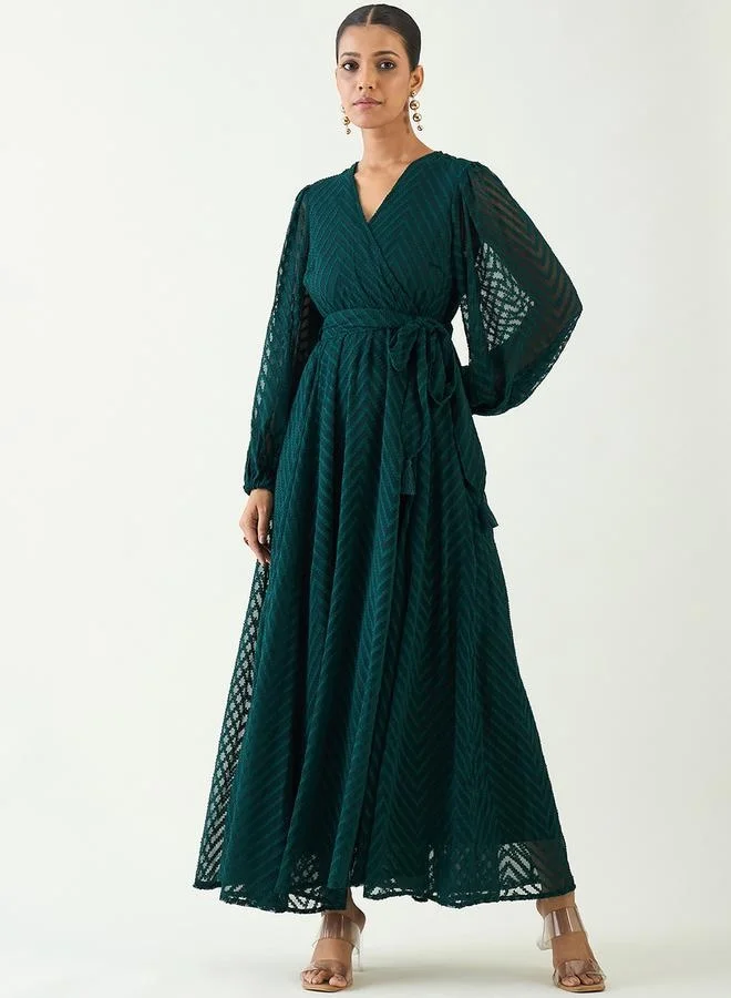 Femmella Chevron Maxi Dress