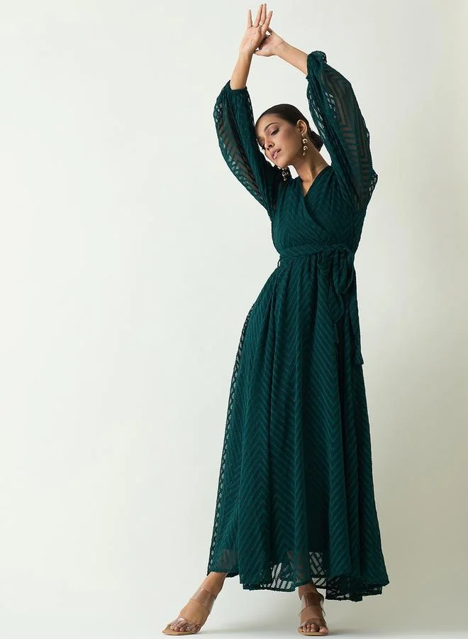 Femmella Chevron Maxi Dress