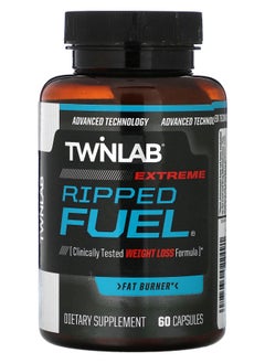 Twinlab Ripped Fuel Extreme Fat Burner 60 Capsules 
