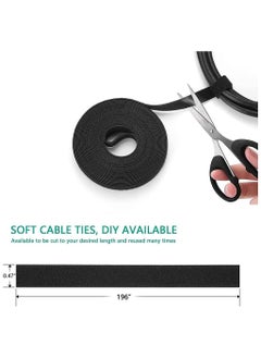 NNEWVANTE 173 Pcs Cable Management Organizer Kit, Adhesive Cable Clips Holder,Cable Ties,Adhesive Wall Cable Tie,Fasten Cable Ties  - Image 2