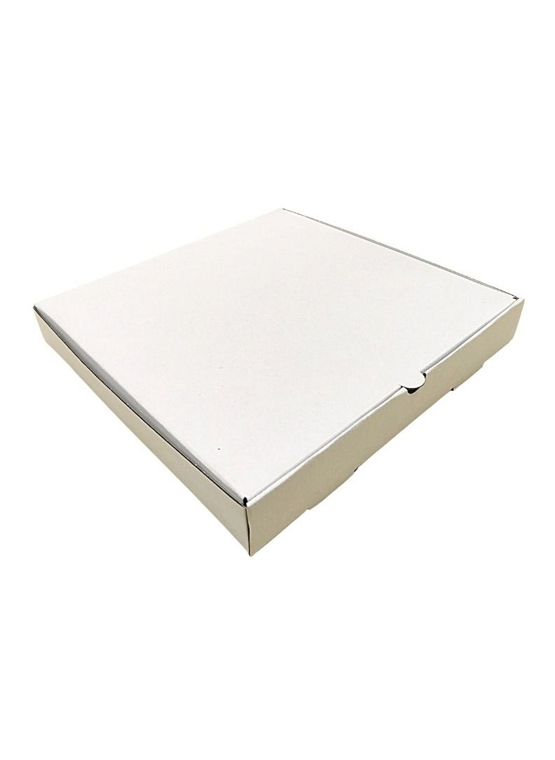 YASHTECH White Kraft Pizza Box Ecofriendly Takeaway Boxes Medium 100 Pcs  - Image 1