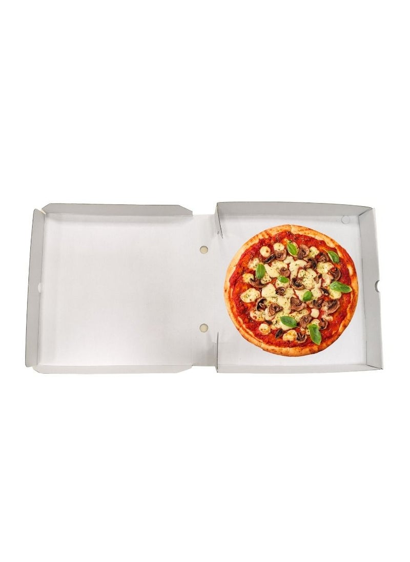 YASHTECH White Kraft Pizza Box Ecofriendly Takeaway Boxes Medium 100 Pcs  - Image 2