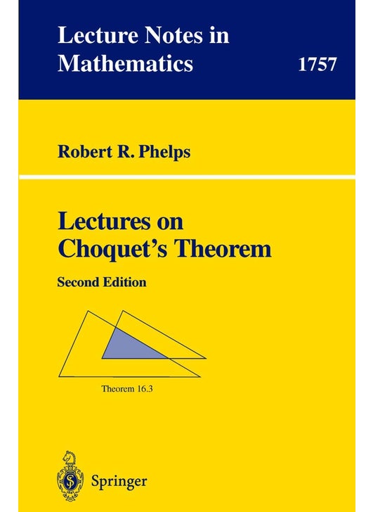 Lectures on Choquet's Theorem