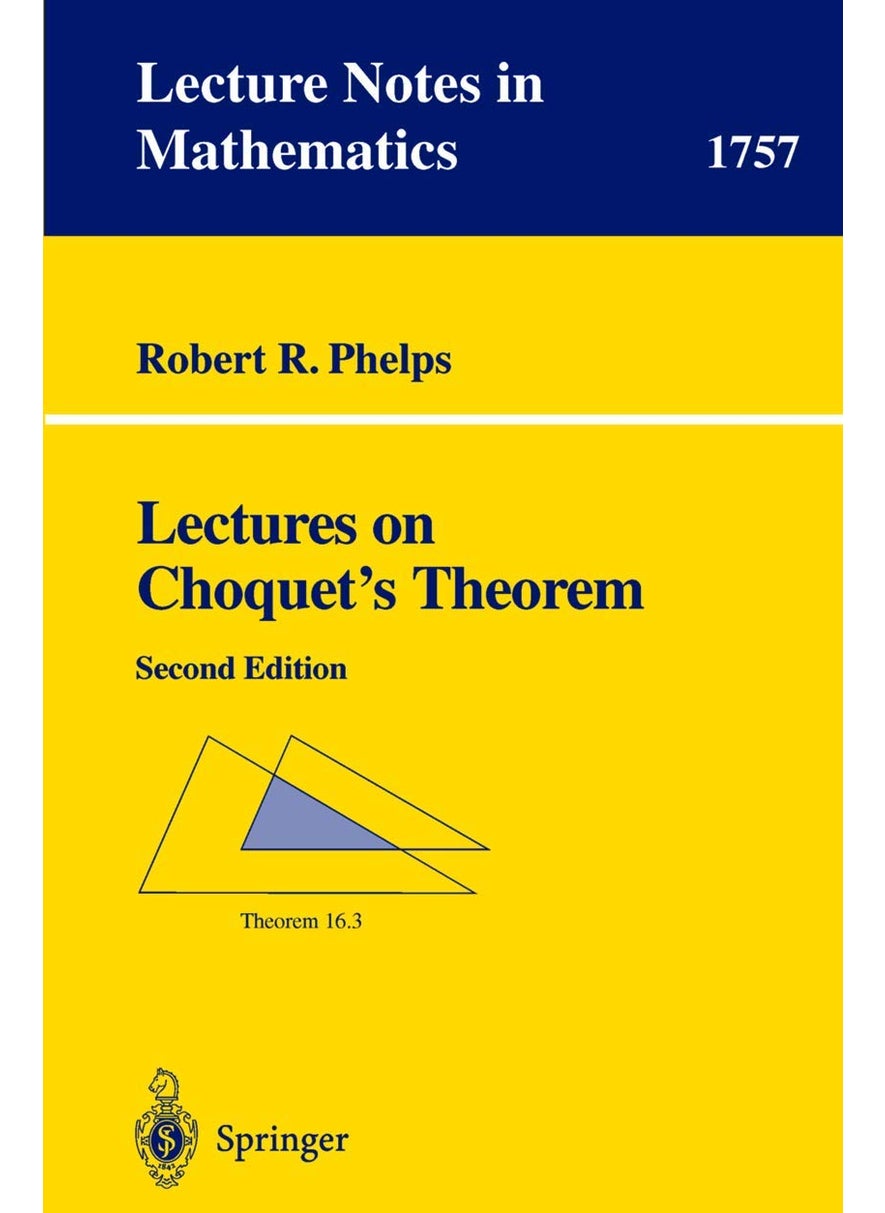 Lectures on Choquet's Theorem 