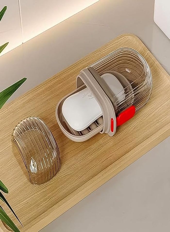 Oblivion Travel Soap Box 1 Pc- Transparent Waterproof Portable Holder with Lid Draining Bar Dish Container, Leakproof Plastic Dish for Bar Storage, Camping, Outdoor Use and Compact Organizer - Image 5