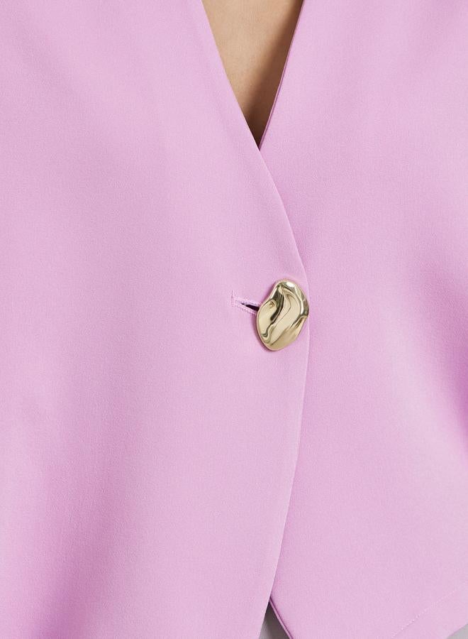 ستايلي بلوزة سادة بأكمام قصيرة - Image 4