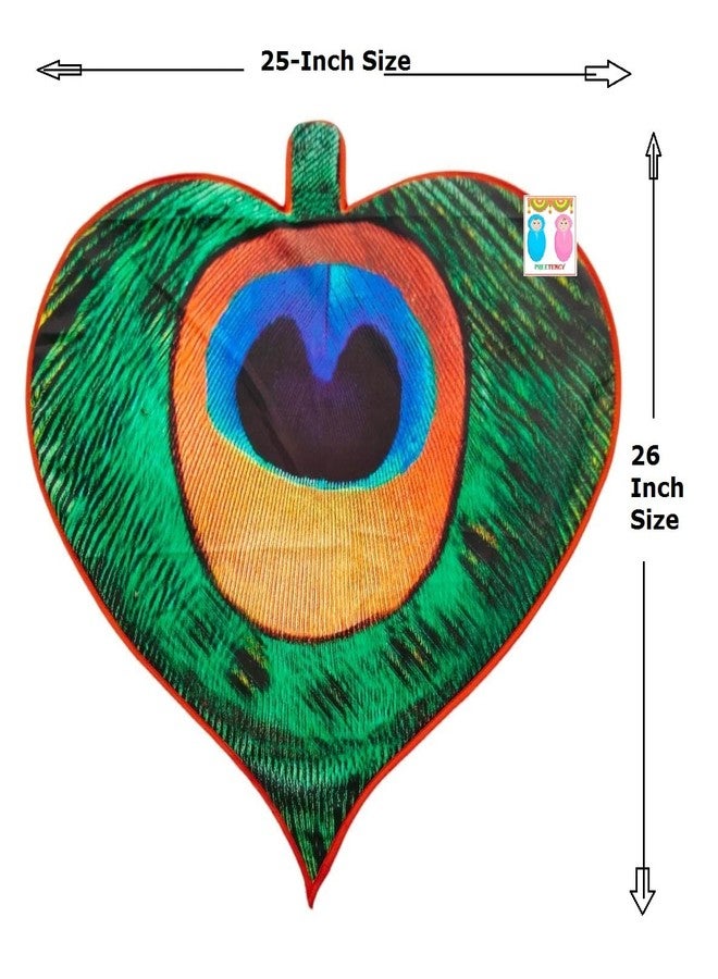 PREETENCY New Born Baby Cloth Set for Naming Ceremony with Mat (Set of 3,Multicolored)(Peacock Leaf-P) - Image 2