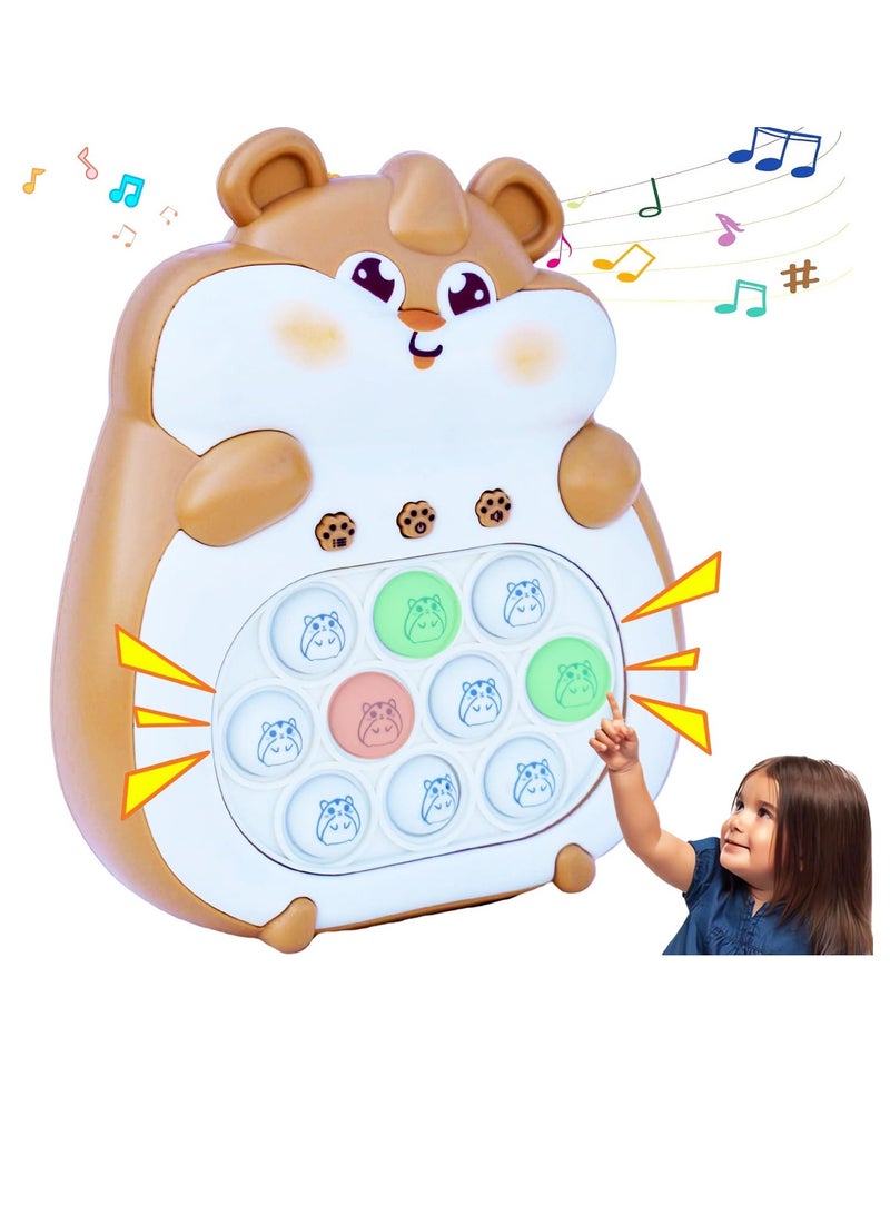 Excefore لعبة بوب المضيئة، لعبة فidgets حسية مع أنماط مضيئة، لعبة ضرب الثور، أوضاع ألعاب متعددة، لعبة لغز الفقاعات السريعة للأطفال، استرخاء للبالغين وتخفيف الضغط - Image 1