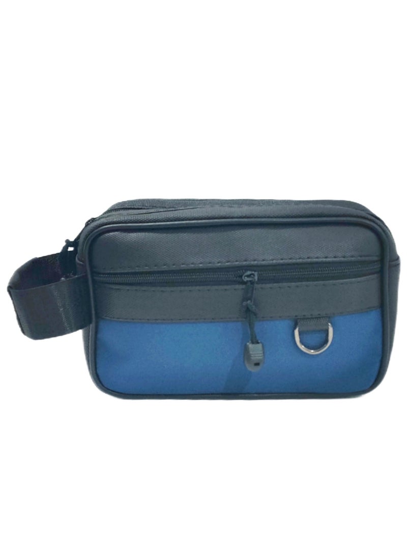 Men casual leather high capacity clutch hand bag for holding mobile and supplies - Image 2