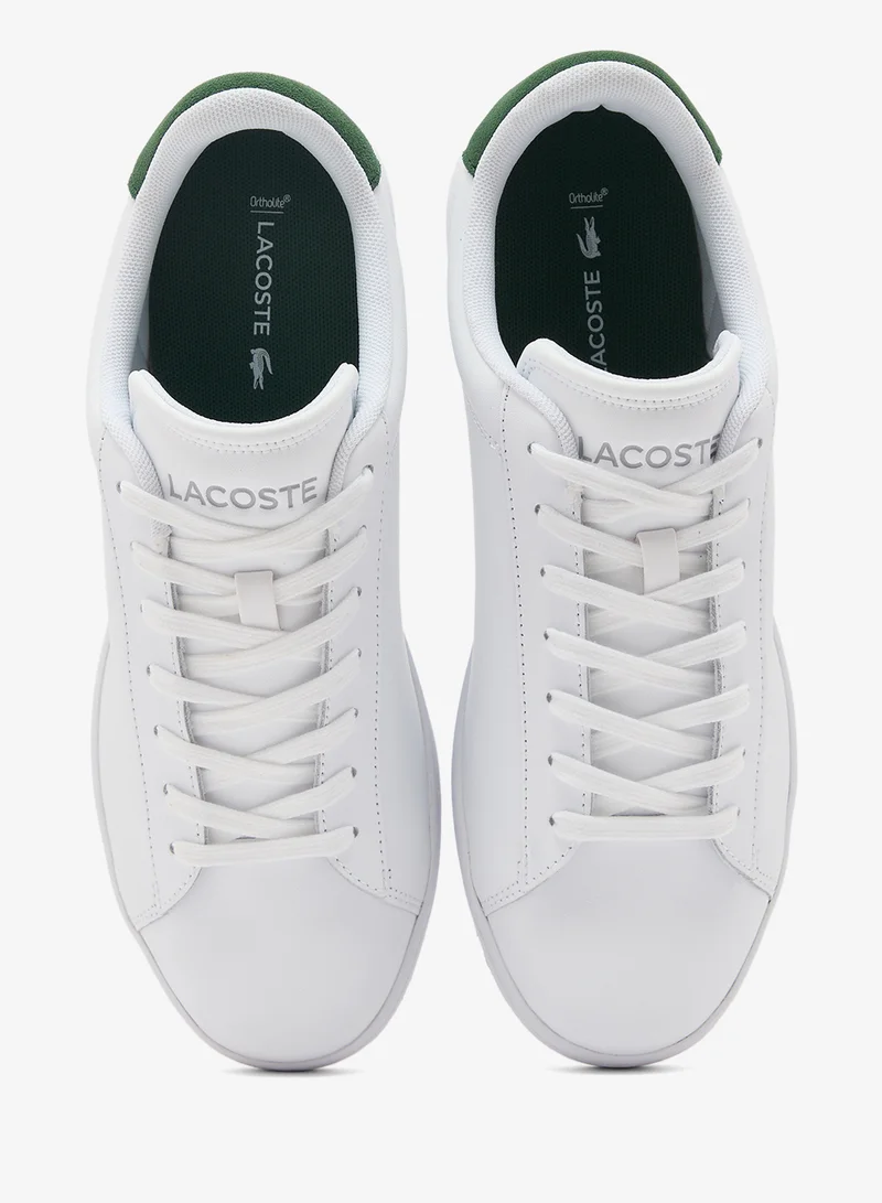 Lacoste WHT/DK GRN Carnaby Set Low Top Court Sneakers for Men | Best Price UAE