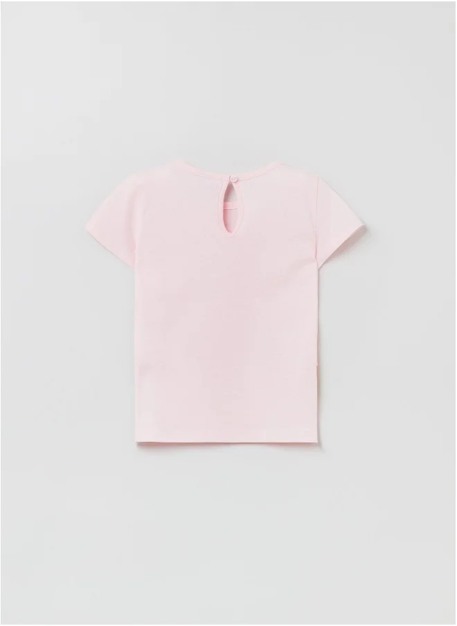 او في اس OVS Baby Girl Sausage Dog Print T-Shirt