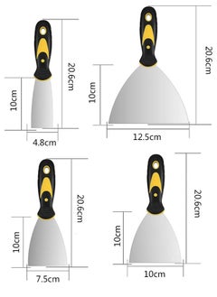 HAWAWA 4Pcs Putty Knife Set (2, 3, 4, 5 in), Spackle Knife, Paint Scraper, Scraper Tool, No Rusting, Perfect For Repairing Drywall, Removing Wallpaper, Applying Putty, Plaster, Cement, Adhesive  - Image 2