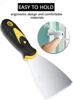 HAWAWA 4Pcs Putty Knife Set (2, 3, 4, 5 in), Spackle Knife, Paint Scraper, Scraper Tool, No Rusting, Perfect For Repairing Drywall, Removing Wallpaper, Applying Putty, Plaster, Cement, Adhesive  - Image 4