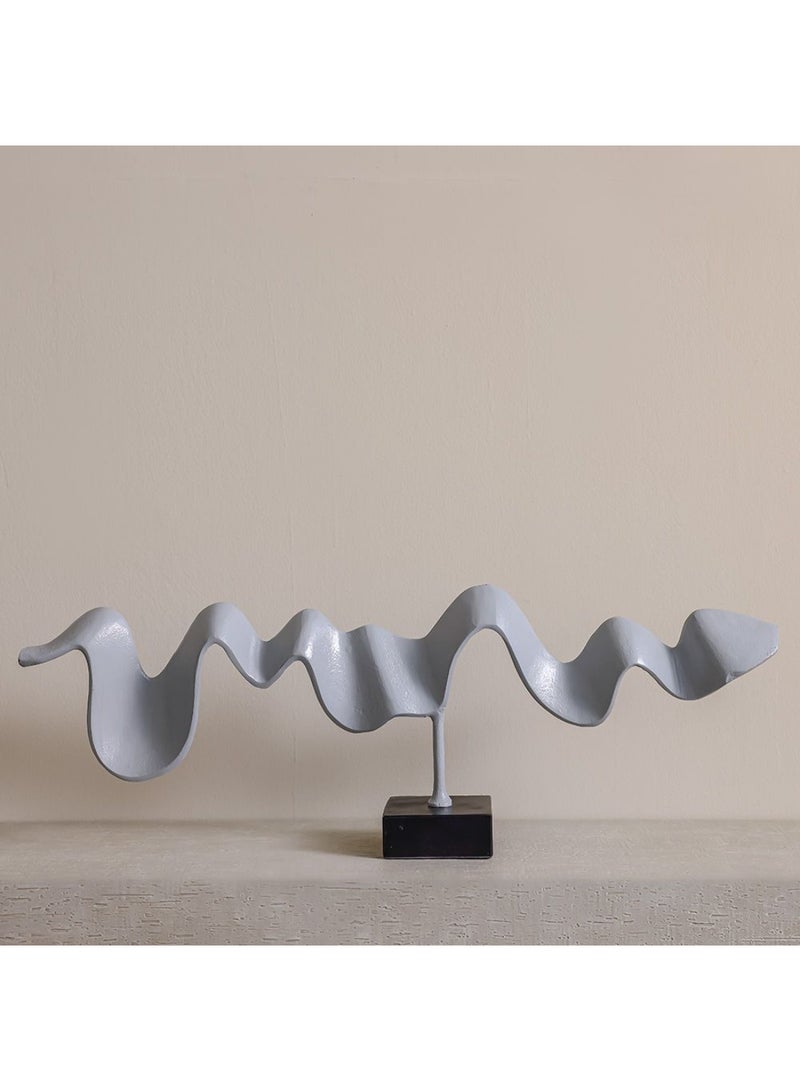 DANUBE HOME Stark Aluminium Leaf Sculpture – Modern Decorative Aluminium Art with Elegant Leaf Design, Perfect for Indoor Home Decor, Office Accent, Garden Decoration & Luxury Interiors - Image 1