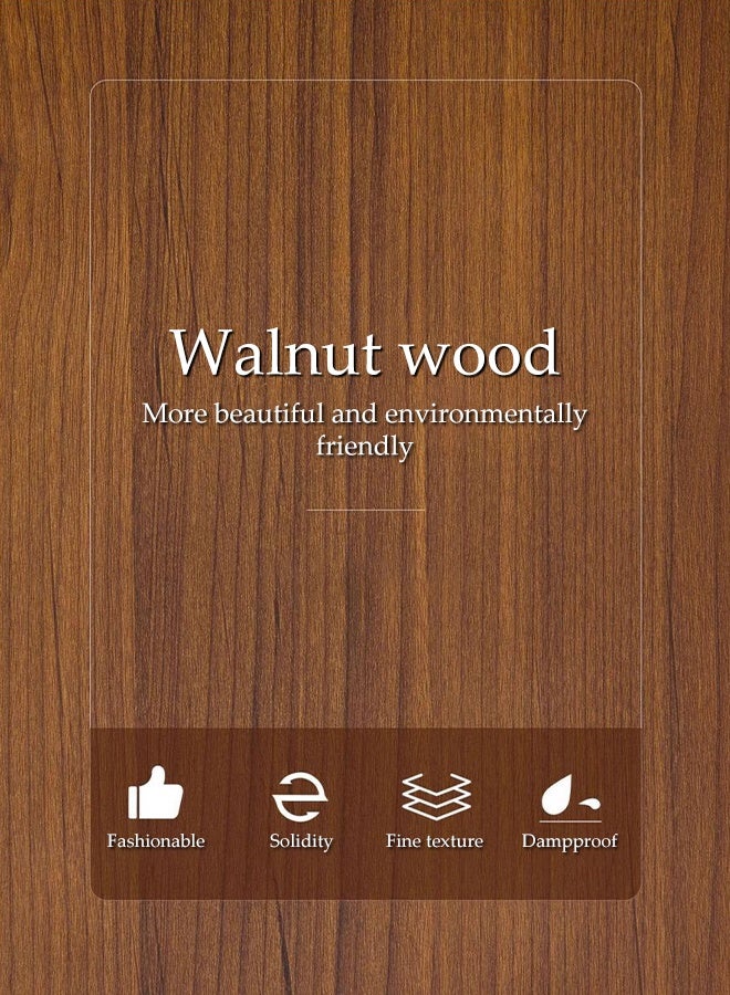 DUNISO Walnut Earring Storage Case with 24 Compartments,Single-Layer Jewelry Organizer with Clear Glass Lid for Women ,Display case box for Earring and Ring - Image 5