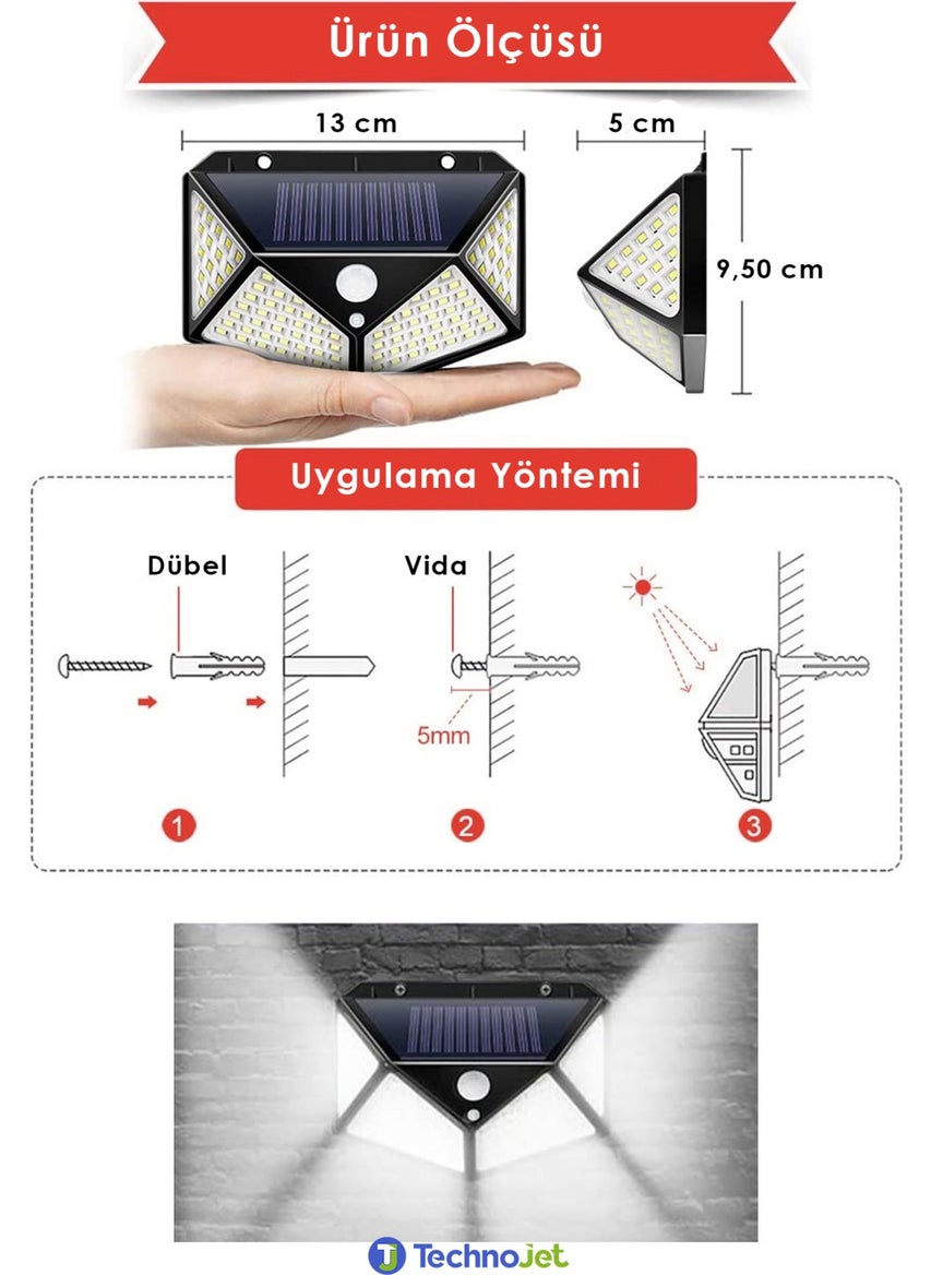 2 Pieces of 100 LEDs Solar White Light Solar Powered Garden Lamp with Motion Sensor - pzsku/ZFE0A0BF7E14CCD16B5CCZ/45/_/1725725034/2e140c12-1fc2-44dc-8622-45ea7c399136