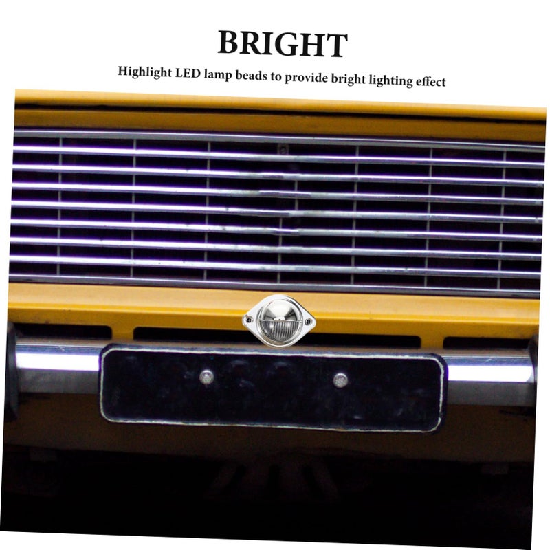 High Brightness White LED Round License Plate Light Easy Installation Truck Trailer RV - Image 4