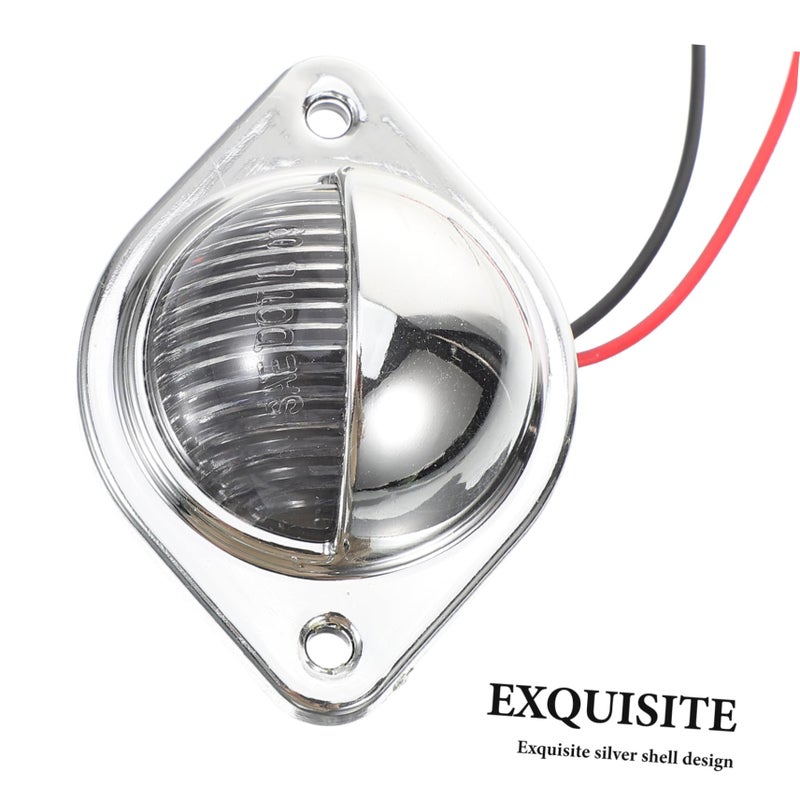 High Brightness White LED Round License Plate Light Easy Installation Truck Trailer RV - Image 5