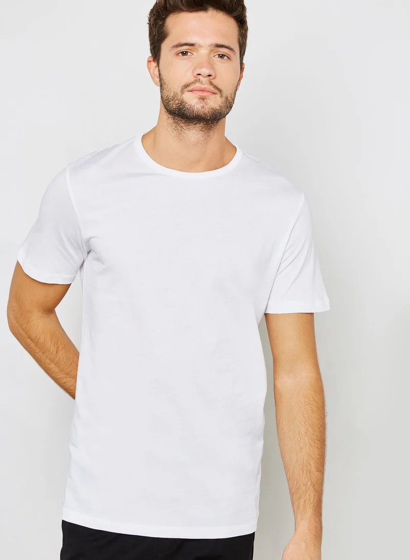 JACK & JONES 2 Pack Crew Neck Regular Fit T-Shirt