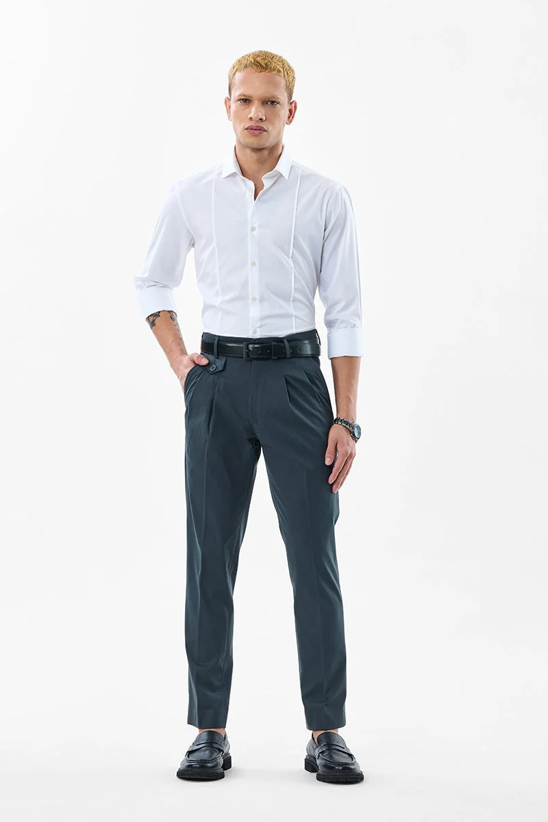 SNITCH Slim Fit Dark Grey Trousers