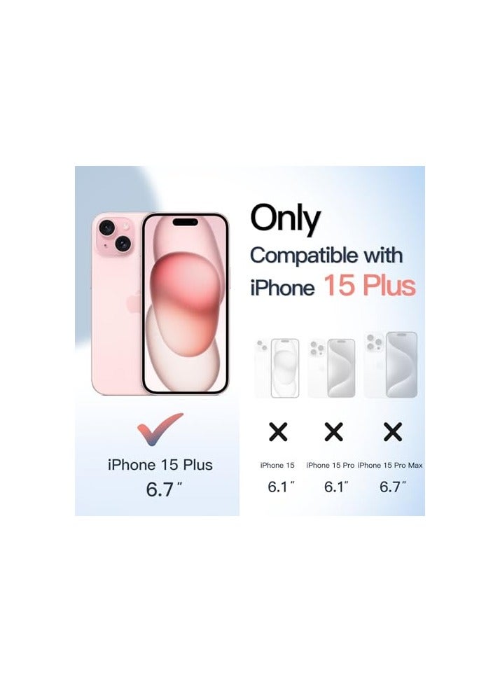 جي تيك حافظة JETech المغناطيسية لهاتف iPhone 15 Plus مقاس 6.7 بوصة متوافقة مع MagSafe، غطاء ممتص الصدمات للهاتف مقاوم للصدمات، إطار TPU بلون صلب غير لامع، ظهر شفاف مضاد للخدش (وردي) - Image 4