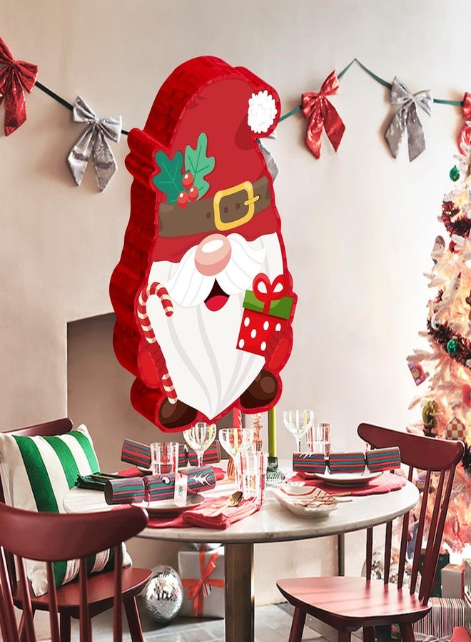 Ipalmay Christmas Pinata - Cute Red Xmas Elf Pinata with Blindfold and Bat for Christmas Boys Girls Birthday, Baby Shower, Cinco De Mayo Mexican Fiesta Events, Holiday Celebration Party Favors - Image 5