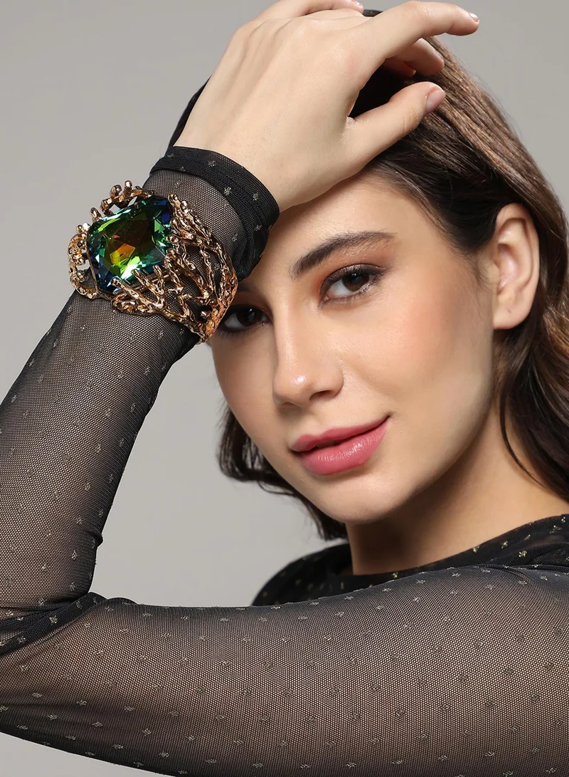 SOHI Crystal Capture Statement Artificial Bracelet Jewellery